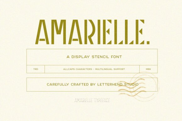 Amarielle: A Bold Display Font for Marketers Who Want to Be Seen