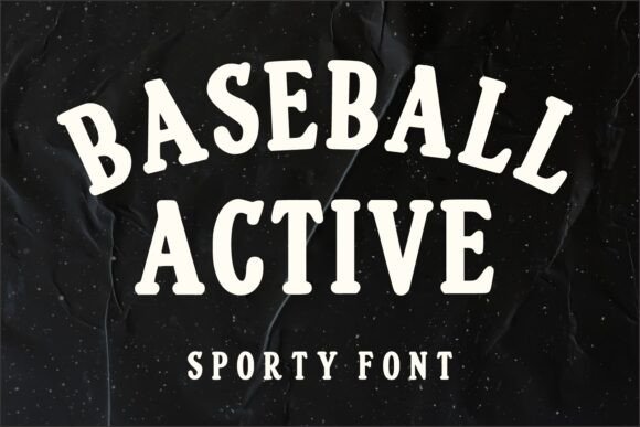 Baseball Active: A Bold Display Font for Sports Branding