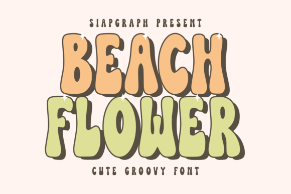 Beach Flower Font: A Playful Display Typeface for Web Design