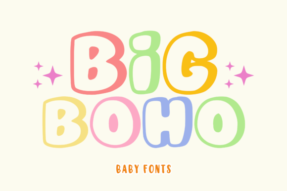 Big Boho: A Playful Display Font for Handmade Products