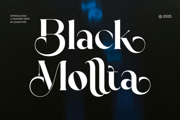 Black Mollta: A High-Contrast Serif Font for Handmade Products and Craft Business