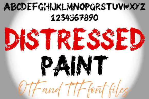 Distressed Paint: A Raw Display Font for Bold Web Design