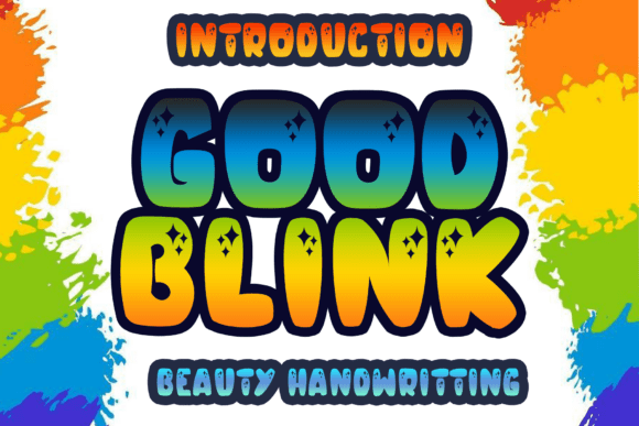 Good Blink Font: A Bold Display Typeface with Sparkle