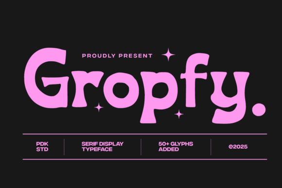 Gropfy: A Playful Serif Font for Small Business Branding
