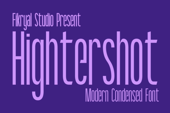 Hightershot: A Modern Condensed Font for Handmade Makers