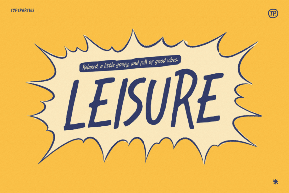 Leisure: A Relaxed Display Font for Brand Design
