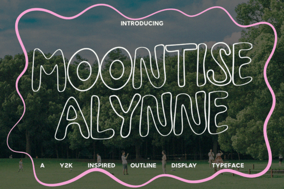 Moontise Alynne: A Playful Y2K Display Font for Crafters