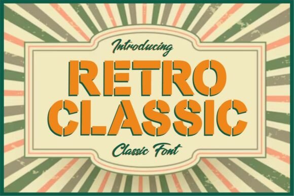 Retroclassic Regular: A Vintage Display Font for Campaigns