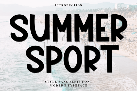 Summer Sport Font: A Casual Display Typeface for Handmade Products