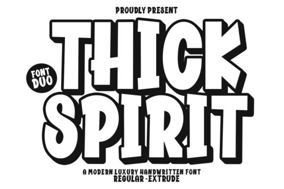 Thick Spirit: A Display Font That Brings Whimsy to Branding Projects