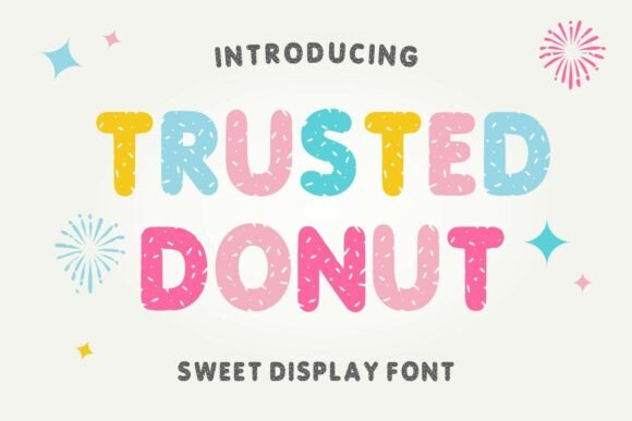 Trusted Donut: A Playful Display Font for Modern Web Design
