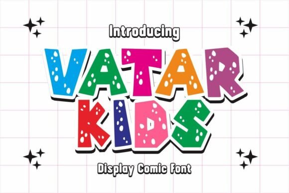 Vatar Kids: A Playful Display Font for Campaign Designers